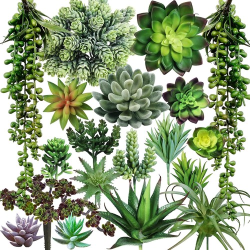 Unpotted fake succulent set - unpotted,